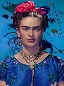 Frida meets Wassily Kandinsky van Digital Art Studio