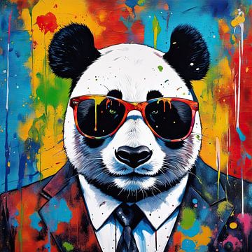 Pop Art Panda 05.11 van Blikvanger Schilderijen