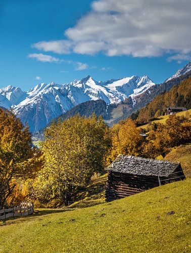 Uitzicht vanaf het Zedlacher Paradies in het Virgental