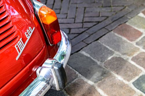 Fiat 600 klassieke Italiaanse compacte gezinsauto detail