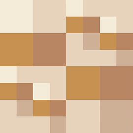 Retro Schachbrett Phantasie Pixel von Mad Dog Art