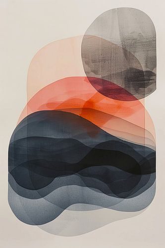 Abstract modern schilderij