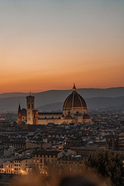 Florenz bei Nacht von Laura Visser - traveling art