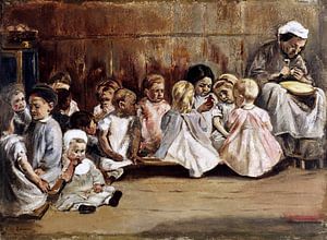 Kleinkinderschule, Max Liebermann, 1875