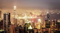 Hongkong Abenddämmerung von Maarten Drupsteen Miniaturansicht