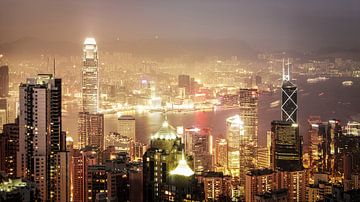 Hongkong Abenddämmerung von Maarten Drupsteen