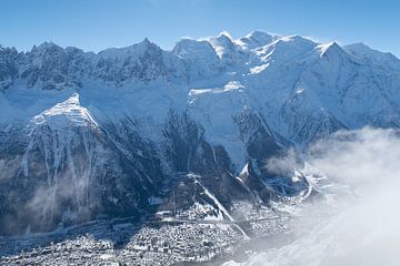 Chamonix mit Mont Blanc von Menno Boermans