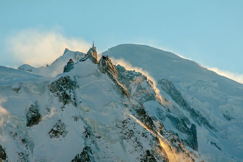 Aiguille du Midi en Mont-Blanc van Jc Poirot