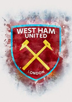 West Ham United aquarel van hoang thuan