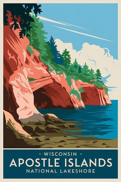 Apostle Islands, Wisconsin von Poster Art Shop
