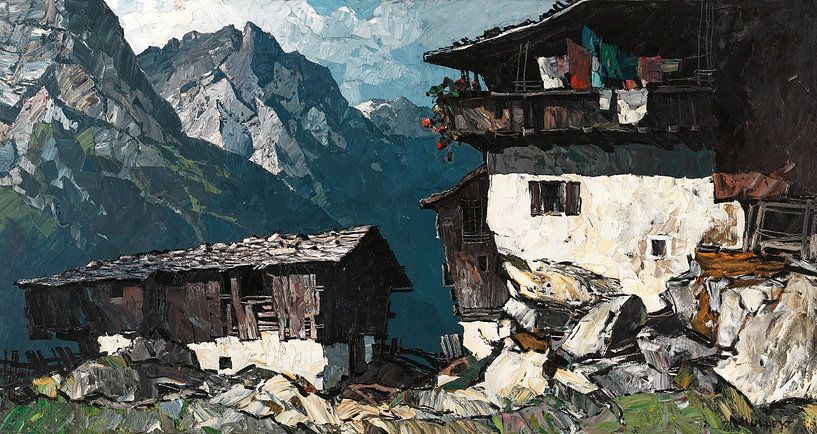 Farm in the high mountains, Oskar Mulley by Masterful Masters