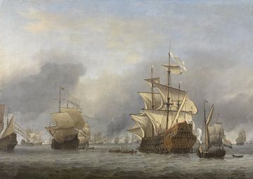 Tableau de bataille navale de la VOC : la capture du Prince Royal
