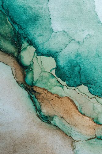 Green Abstract Landscape Earth Flow