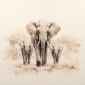 Elefant | Elefanten von ARTEO Gemälde