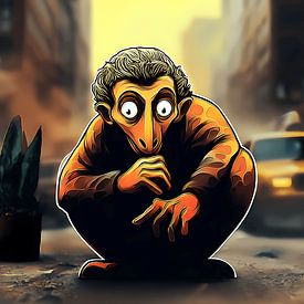 The cowering witness by Vythryd Arts