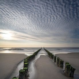 Uitzicht over zee bij Domburg van Raoul Baart