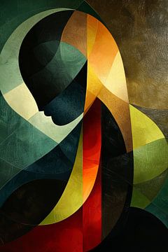Modern Abstract | Spectrum Silhouette Whisper van Kunst Kriebels