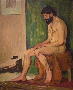 Roger de La Fresnaye - sitzender bärtiger Mann
