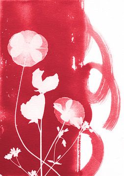 Rote Blumen von Lies Praet