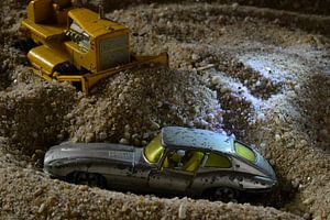 Modèle réduit de voiture - Cimetière Jaguar E-Type