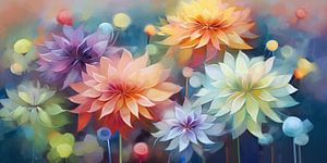Leuchtende Blumen