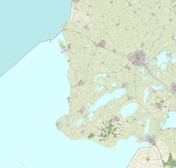 Kaart van Súdwest-Fryslân