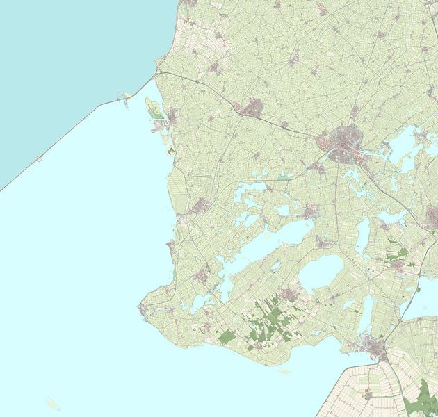 Karte von Súdwest-Fryslân von Rebel Ontwerp