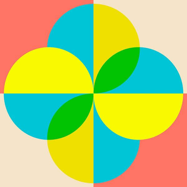 Scandinavian retro abstraction by Mad Dog Art