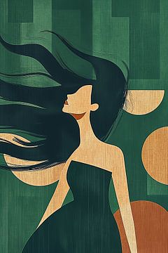 Élégance émeraude sur Studio BB