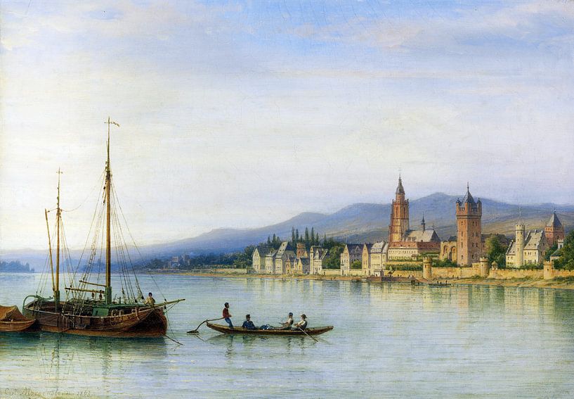 Eltville am Rhein, CARL MORGENSTERN, 1863 von Atelier Liesjes