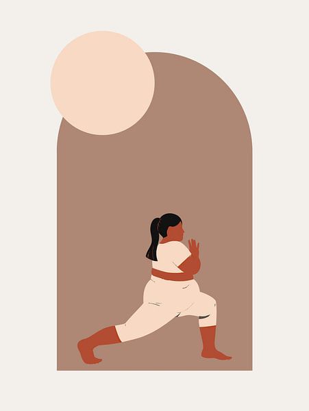 Strong yoga woman V by ArtDesign by KBK