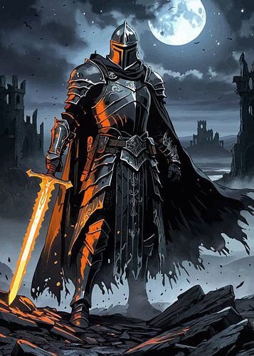 Dark Knight onder de maan