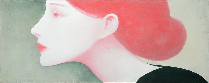 Woman Profile | Silent Profile by ARTEO Paintings