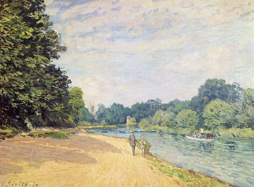 Alfred Sisley,De Theems met Hampton Church