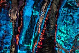 Coloured Abstract in Red, Brown, Blue and Green by Nanda Bussers