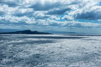 Mooie wolken dek nabij Napels