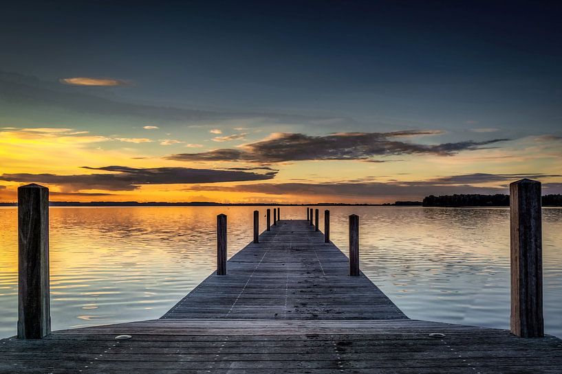 Anlegesteg Veluwemeer. von Karel Frieswijk