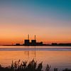 Sunset at a factory by Robin van Steen