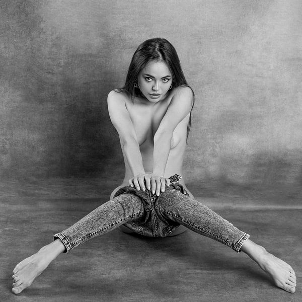 Mädchen mit Jeans (1) von peters-fotos.nl
