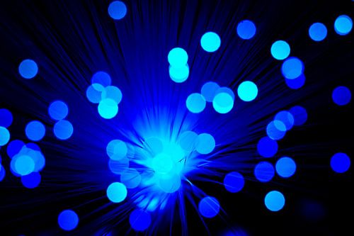 Concept de technologie de fibre optique sur Sjoerd van der Wal Photographie