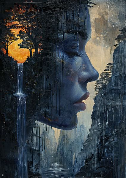 Nature Portrait | Collage | Modern by Wonderful Art