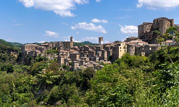 Sorano au soleil, Italie sur Adelheid Smitt