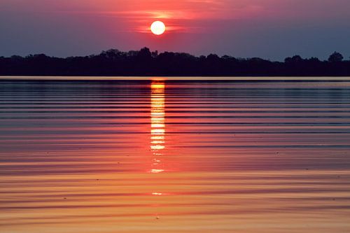 Sunset Okavangodelta Botswana