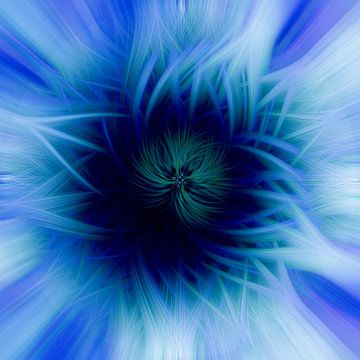 Flower of light. Abstract Geometric Fireworks. Fire and Ice. by Dina Dankers