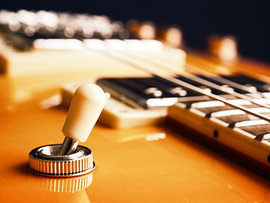 Vintage rock guitar