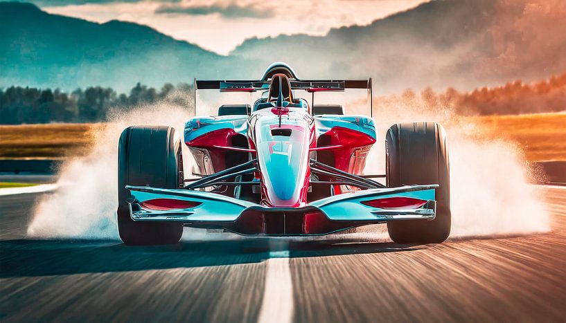 Racewagens op de weg van Mustafa Kurnaz