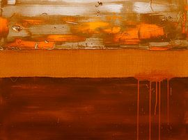 Abstrakte Industriemalerei: Mischtechnik mit Leinwand