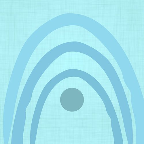 Retro Regenboog Monochroom