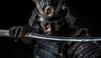 Samoerai/samurai portret panorama
