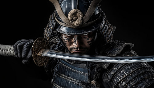 Samoerai/samurai portret panorama